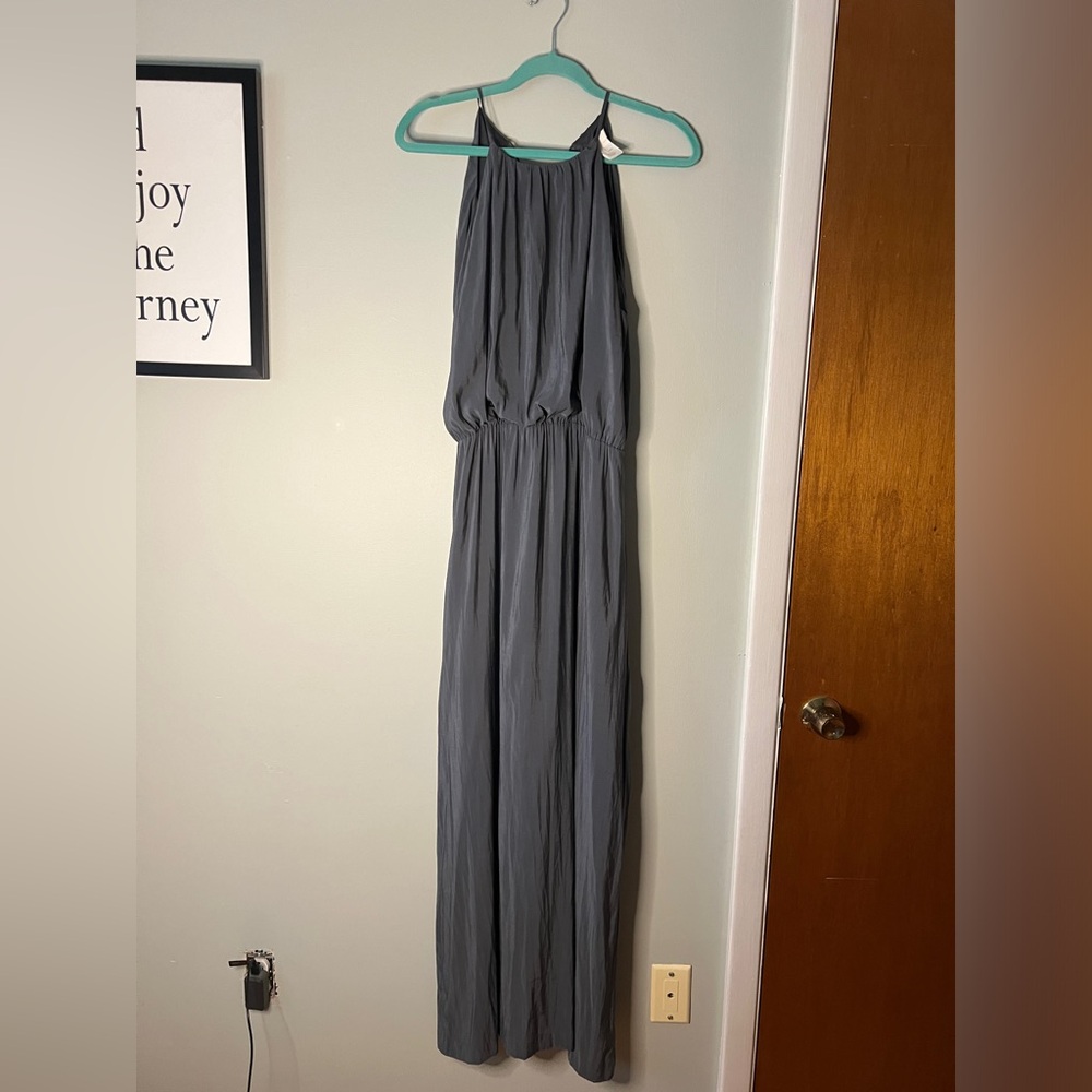 H&M Jumpsuit Halter Neck Dark Grey Women Size 8